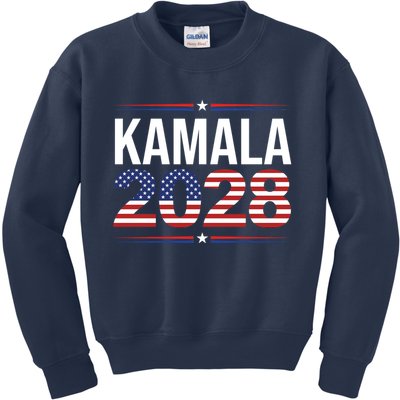 Kamala For President 2028 Retro Harris  Kids Sweatshirt