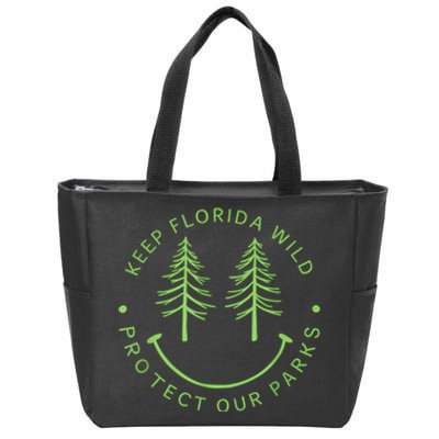 Keep FloridaS Parks Protected Florida Parks Graphic Zip Tote Bag