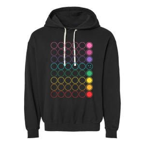 Kinda Funny Pride Buttons Garment-Dyed Fleece Hoodie