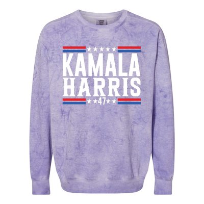 Kamala For President 2024 Colorblast Crewneck Sweatshirt