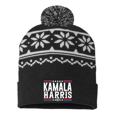 Kamala For President 2024 USA-Made Snowflake Beanie