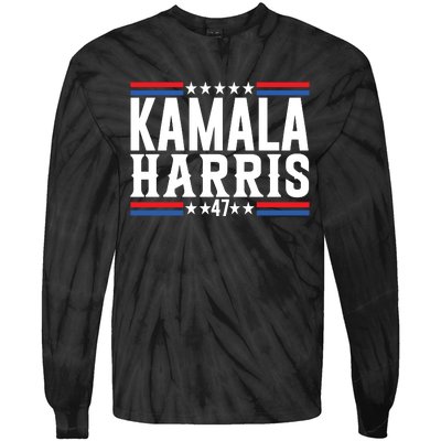 Kamala For President 2024 Tie-Dye Long Sleeve Shirt