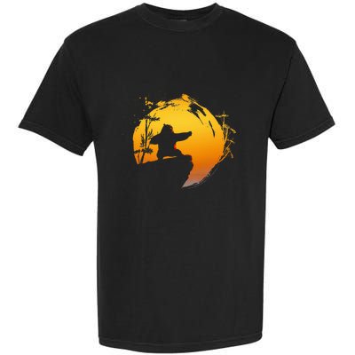 Kung Fu Panda Po Tai Chi Sunset Silhouette Garment-Dyed Heavyweight T-Shirt