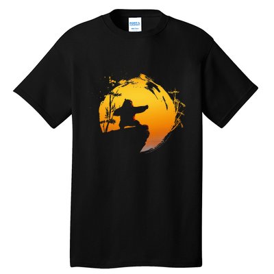 Kung Fu Panda Po Tai Chi Sunset Silhouette Tall T-Shirt