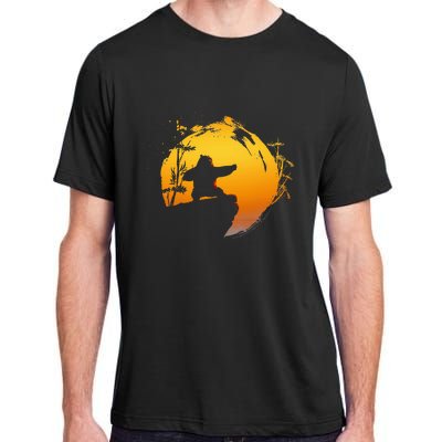 Kung Fu Panda Po Tai Chi Sunset Silhouette Adult ChromaSoft Performance T-Shirt