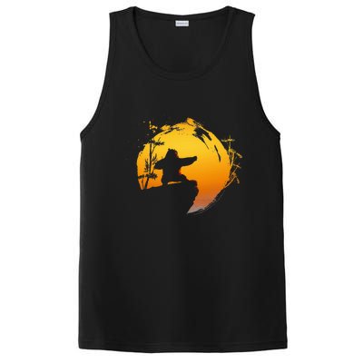 Kung Fu Panda Po Tai Chi Sunset Silhouette PosiCharge Competitor Tank