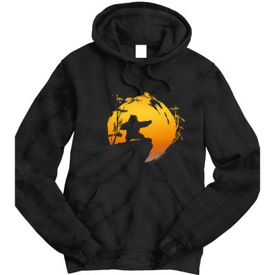 Kung Fu Panda Po Tai Chi Sunset Silhouette Tie Dye Hoodie