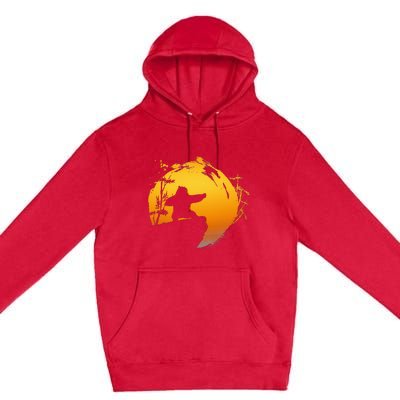 Kung Fu Panda Po Tai Chi Sunset Silhouette Premium Pullover Hoodie