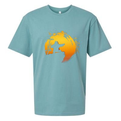 Kung Fu Panda Po Tai Chi Sunset Silhouette Sueded Cloud Jersey T-Shirt