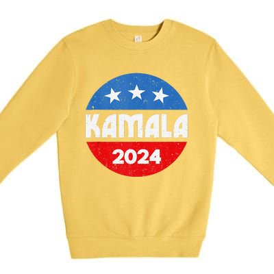 Kamala For President Kamala 2024 Premium Crewneck Sweatshirt