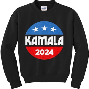 Kamala For President Kamala 2024 Kids Sweatshirt