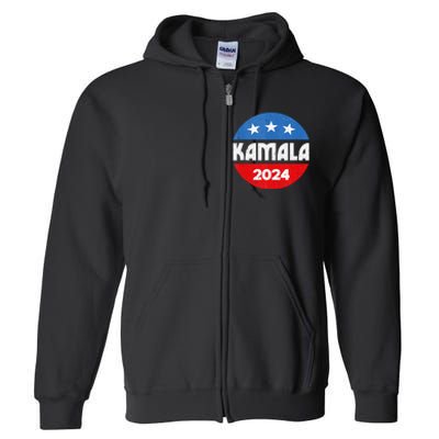 Kamala For President Kamala 2024 Full Zip Hoodie