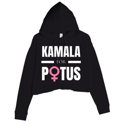 Kamala For Potus Crop Fleece Hoodie