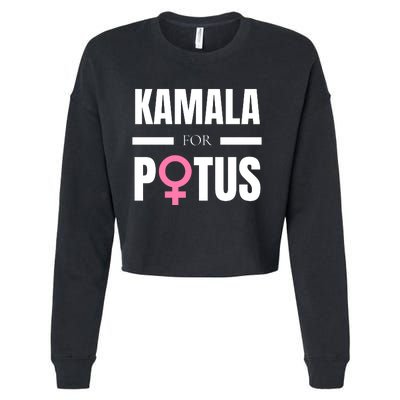 Kamala For Potus Cropped Pullover Crew