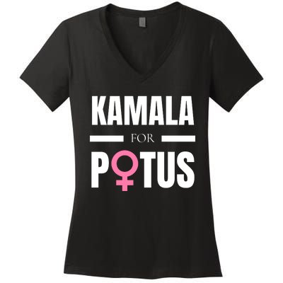 Kamala For Potus Women's V-Neck T-Shirt