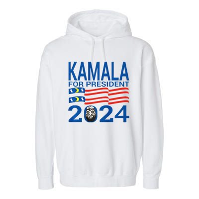 Kamala For President 2024 Wrestling Premium Garment-Dyed Fleece Hoodie