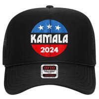 Kamala For President Kamala 2024 High Crown Mesh Back Trucker Hat