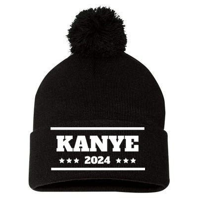 KANYE For President 2024 Pom Pom 12in Knit Beanie