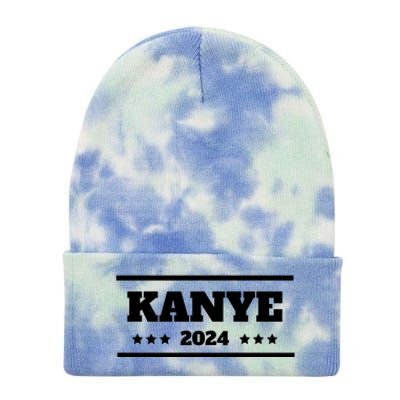 KANYE For President 2024 Tie Dye 12in Knit Beanie