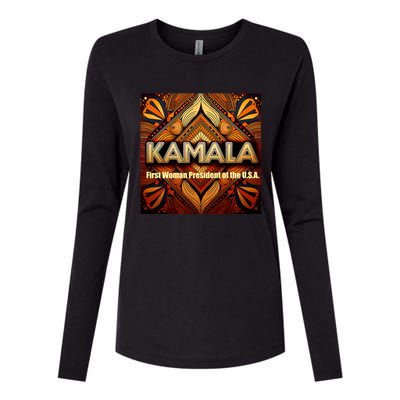 Kamala For President Womens Cotton Relaxed Long Sleeve T-Shirt