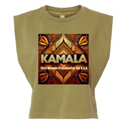 Kamala For President Garment-Dyed Women's Muscle Tee