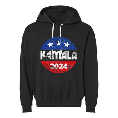 Kamala For President Kamala 2024 Long Sleeve Garment-Dyed Fleece Hoodie