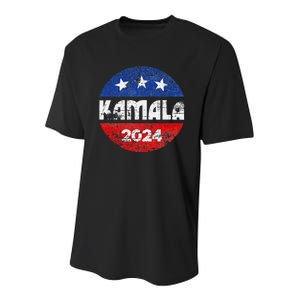 Kamala For President Kamala 2024 Long Sleeve Youth Performance Sprint T-Shirt