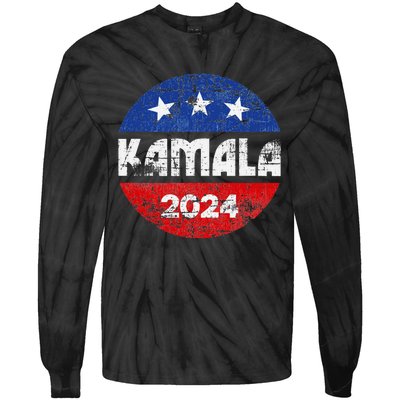 Kamala For President Kamala 2024 Long Sleeve Tie-Dye Long Sleeve Shirt