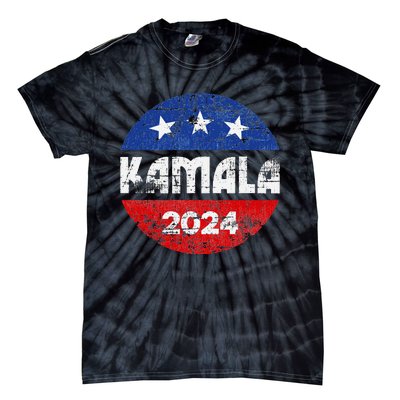 Kamala For President Kamala 2024 Long Sleeve Tie-Dye T-Shirt