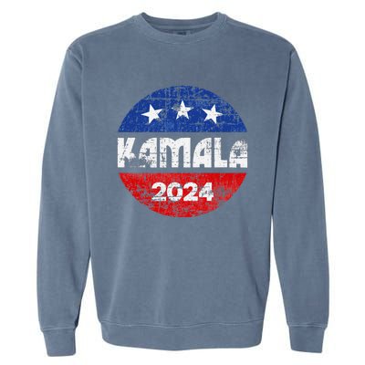 Kamala For President Kamala 2024 Long Sleeve Garment-Dyed Sweatshirt