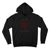 Kurwa Funny Poland Czesc Eagle Hoodie