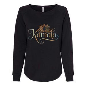 Kamala For President Lotus Flower Vote Blue 2024 Womens California Wash Sweatshirt