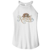 Kamala For President Lotus Flower Vote Blue 2024 Women's Perfect Tri Rocker Tank