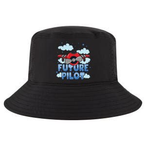 Kids Future Pilot Airplane Boy Girl Cool Comfort Performance Bucket Hat