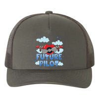 Kids Future Pilot Airplane Boy Girl Yupoong Adult 5-Panel Trucker Hat