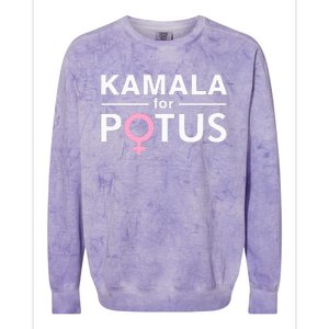 Kamala For Potus Kamala Harris The First Woman President Colorblast Crewneck Sweatshirt