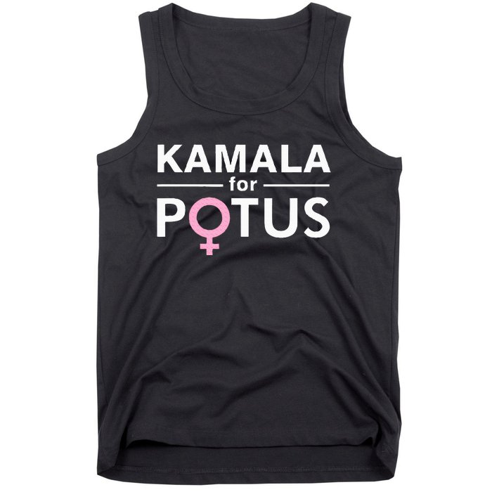 Kamala For Potus Kamala Harris The First Woman President Tank Top