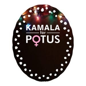 Kamala For Potus Kamala Harris The First Woman President Ceramic Oval Ornament