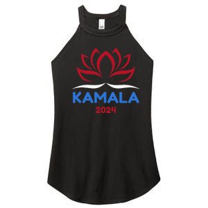 Kamala For President 2024 Sanskrit Lotus Design Women's Perfect Tri Rocker Tank