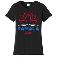 Kamala For President 2024 Sanskrit Lotus Design Women's T-Shirt