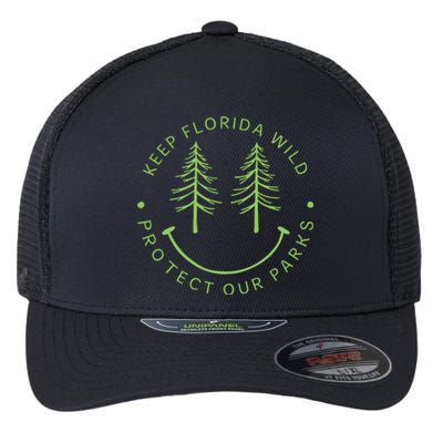 Keep Floridas Parks Protected Florida Parks Graphic Flexfit Unipanel Trucker Cap