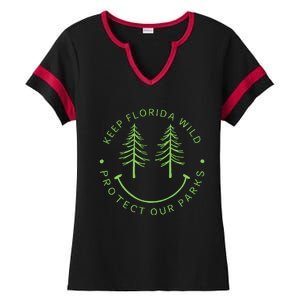 Keep FloridaS Parks Protected Florida Parks Graphic Gift Ladies Halftime Notch Neck Tee