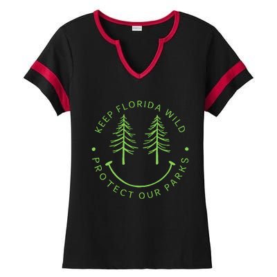 Keep FloridaS Parks Protected Florida Parks Graphic Gift Ladies Halftime Notch Neck Tee