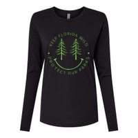 Keep FloridaS Parks Protected Florida Parks Graphic Gift Womens Cotton Relaxed Long Sleeve T-Shirt