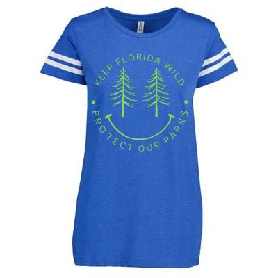 Keep FloridaS Parks Protected Florida Parks Graphic Gift Enza Ladies Jersey Football T-Shirt