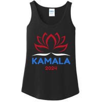 Kamala For President 2024 Sanskrit Lotus Design Ladies Essential Tank