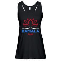 Kamala For President 2024 Sanskrit Lotus Design Ladies Essential Flowy Tank