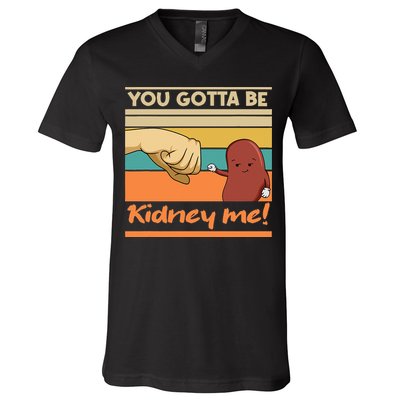 Kidney Funny Pun For A Kidney Donor V-Neck T-Shirt