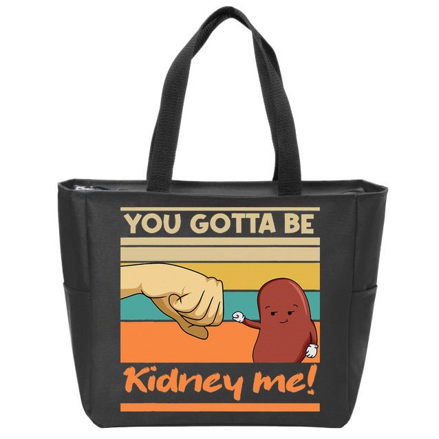 Kidney Funny Pun For A Kidney Donor Zip Tote Bag
