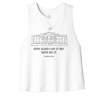 Kamala For President 2024 Women's Racerback Cropped Tank